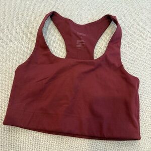 Girlfriend Collective Maroon Paloma Sports Bra